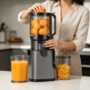 Cold Press Juicer with 5.8" Extra Large Feed Chute for Whole Vegetables & Fruits, 350W Slow Masticating Juicer, Easy to Clean for Batch Juicing