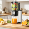 Cold Press Juicer, 5.8" Wide Feed Chute, 400W Juice Extractor, High Juice Yield, Slow Masticating for Whole Vegetables & Fruits